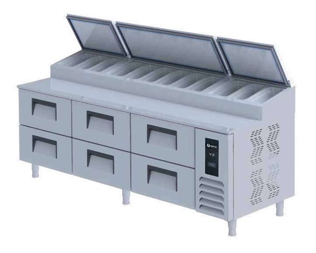 Drawer Type Pizza Preparation Counter